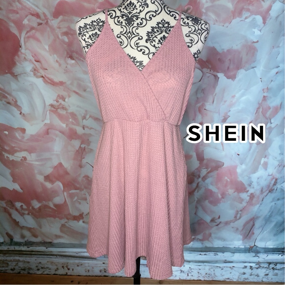 SHEIN Women’s mauve mini slip on dress- Medium